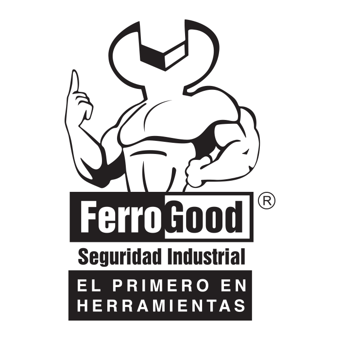 Ferro Good complete logo in black.