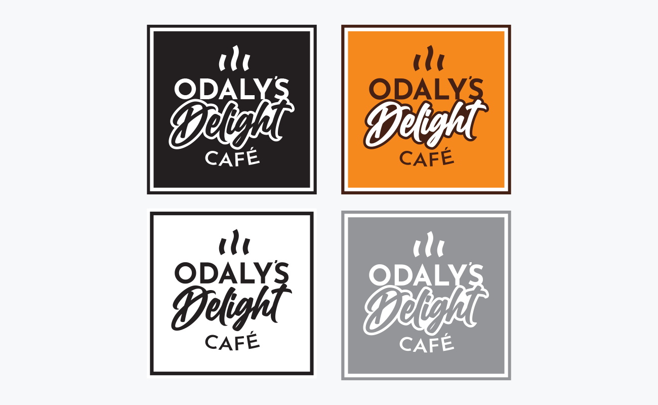 Odaly's Delight Cafe logo variation.