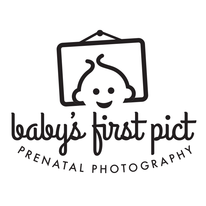Baby's First Pict logo in black.