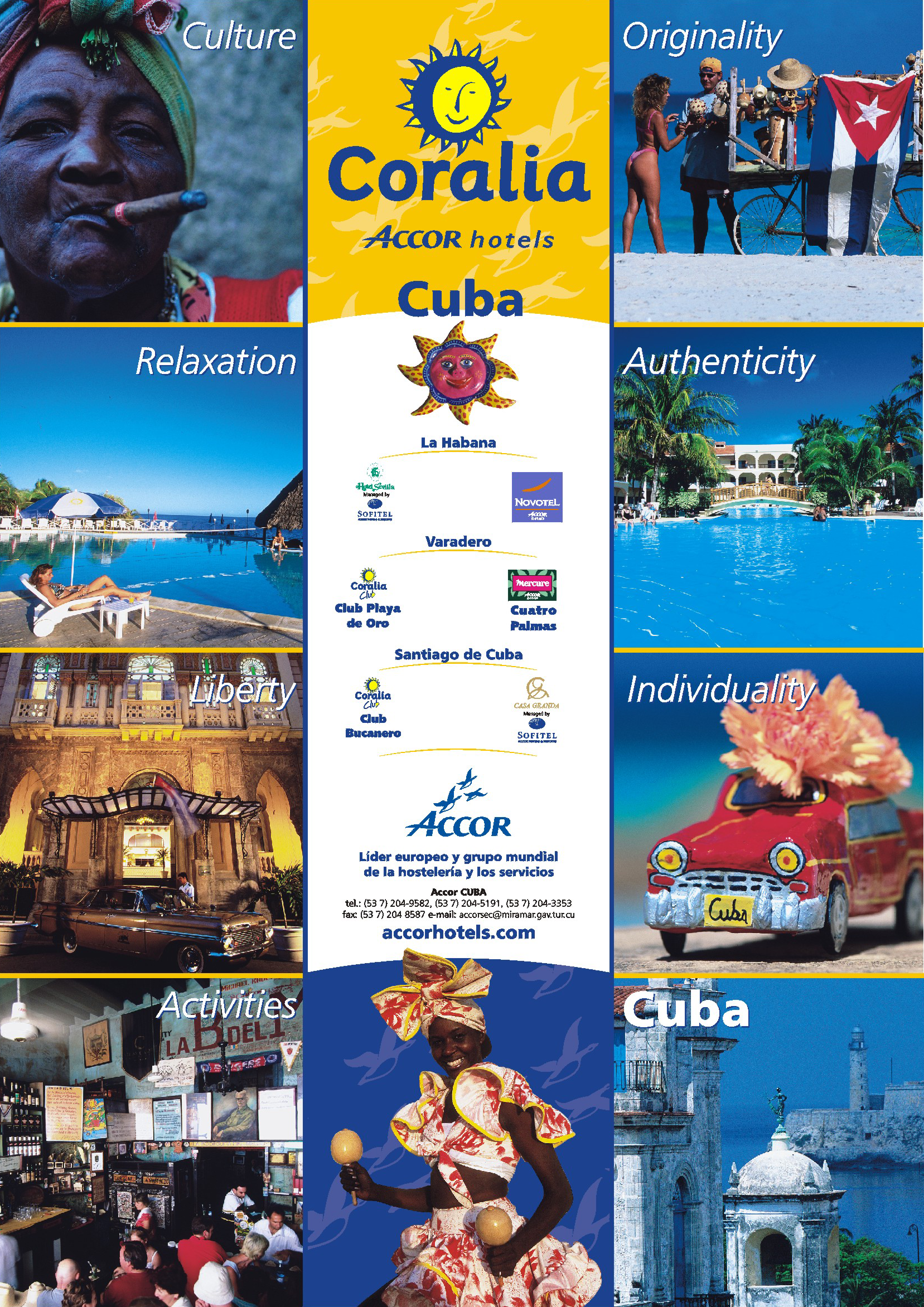 Coralia magazine advertisement about tourism in Cuba.