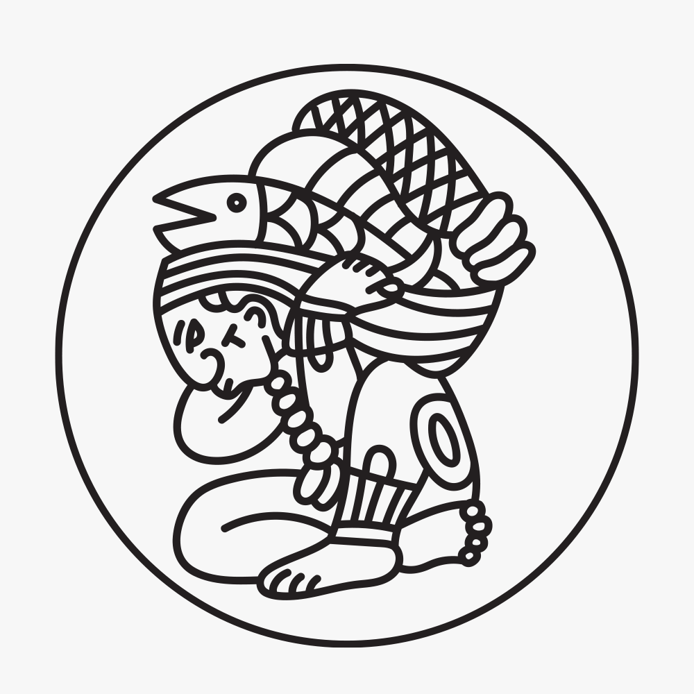 Illustrated Sazon Catracho restaurant logo.