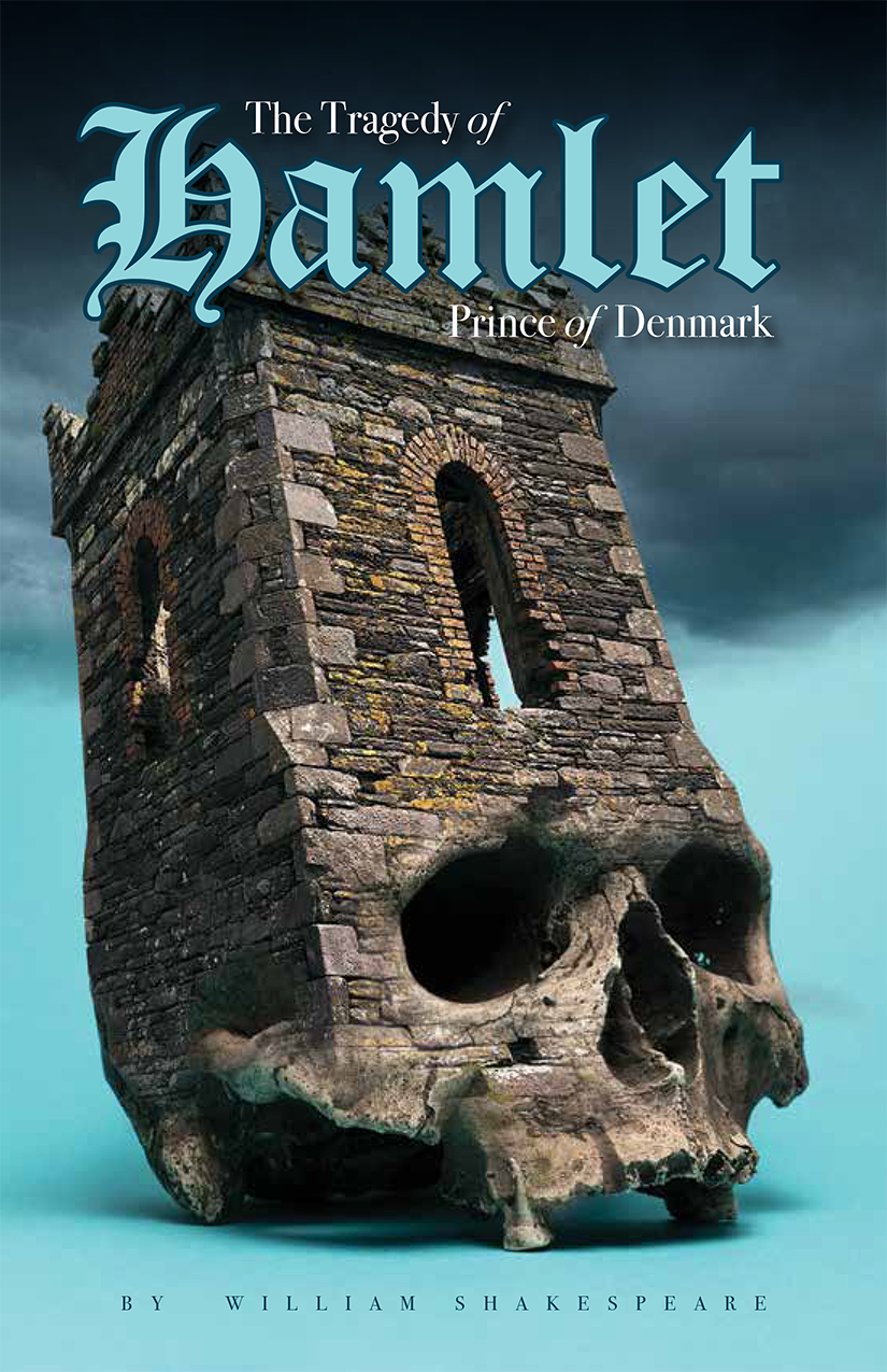 Book cover concept for Hamlet titled The Dark Prince.